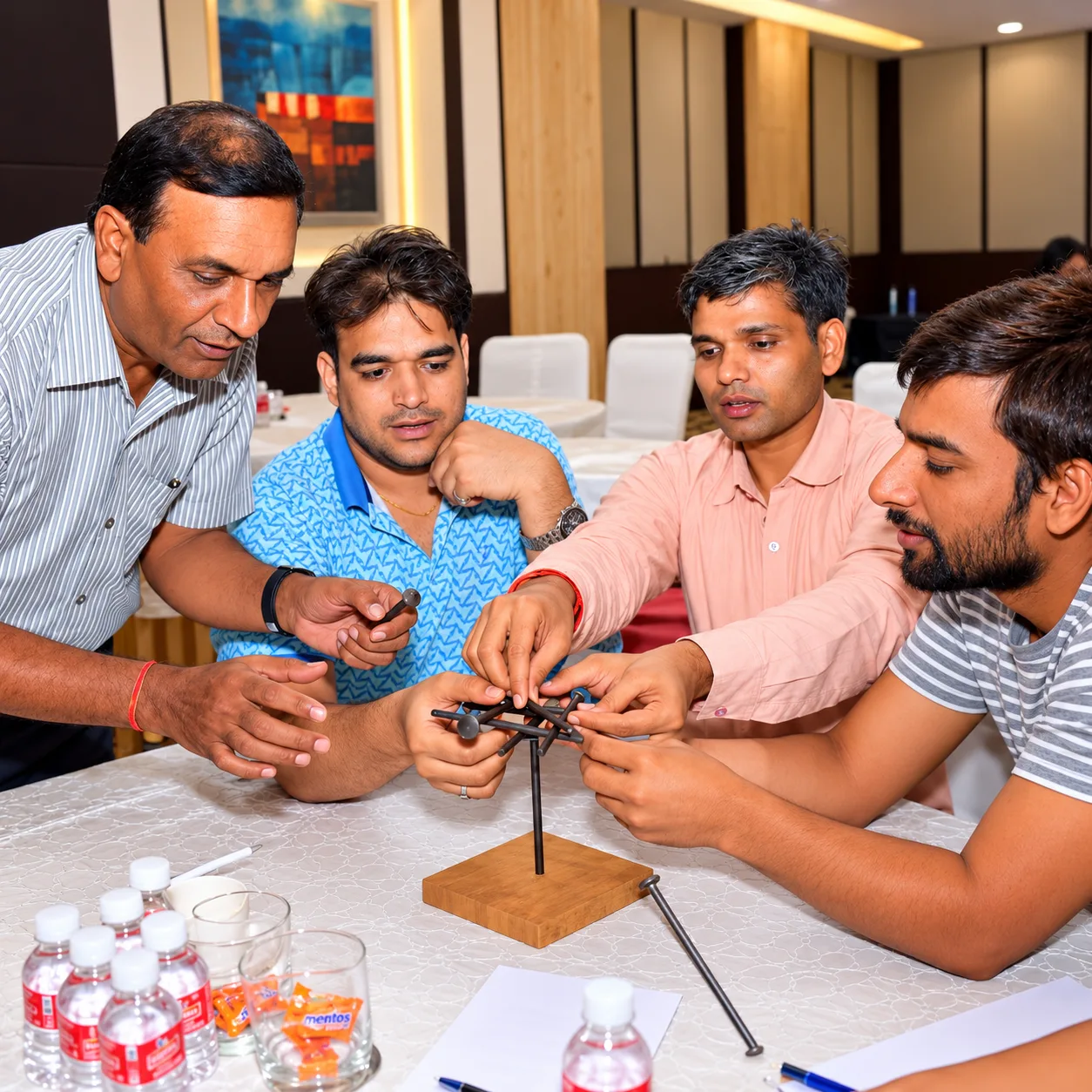 Home collaborative engineering puzzle workshop